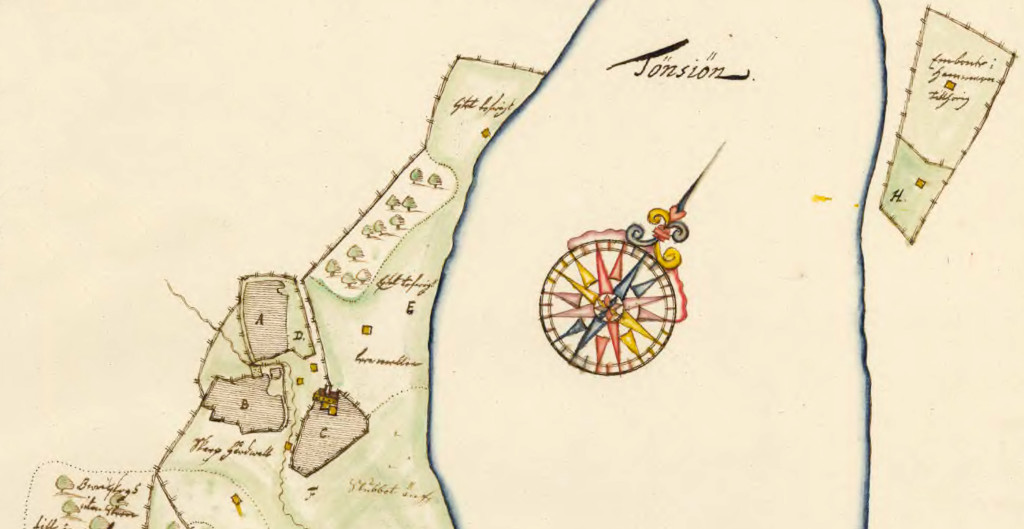 Detalj ur karta från 1711